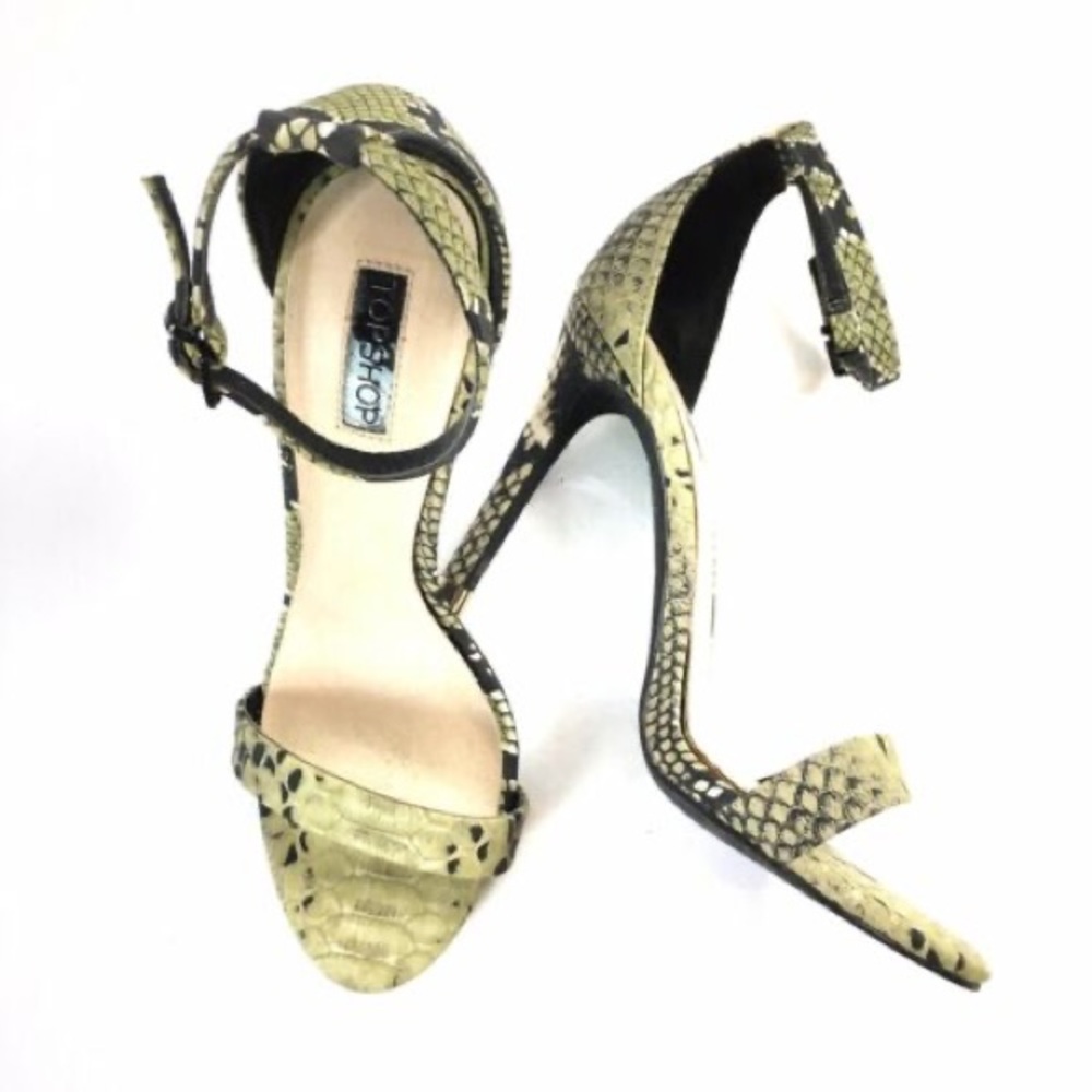 TopShop snakeskin heels size 9